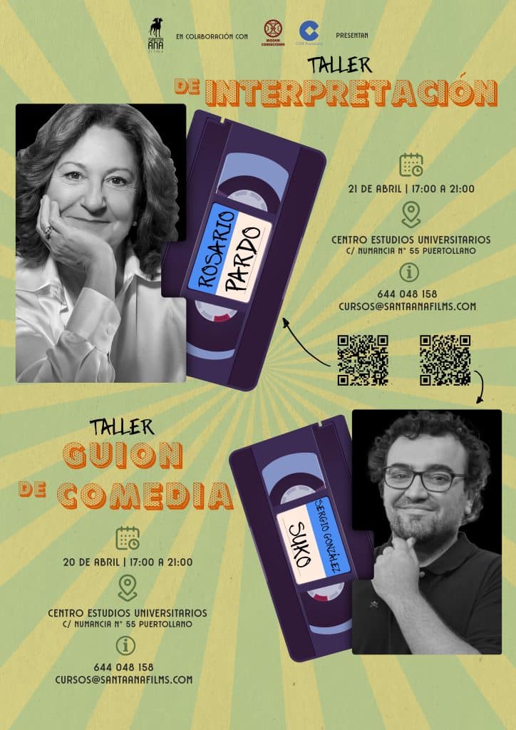 Santa Ana Films - Formación - CARTEL TALLERES QR scaled